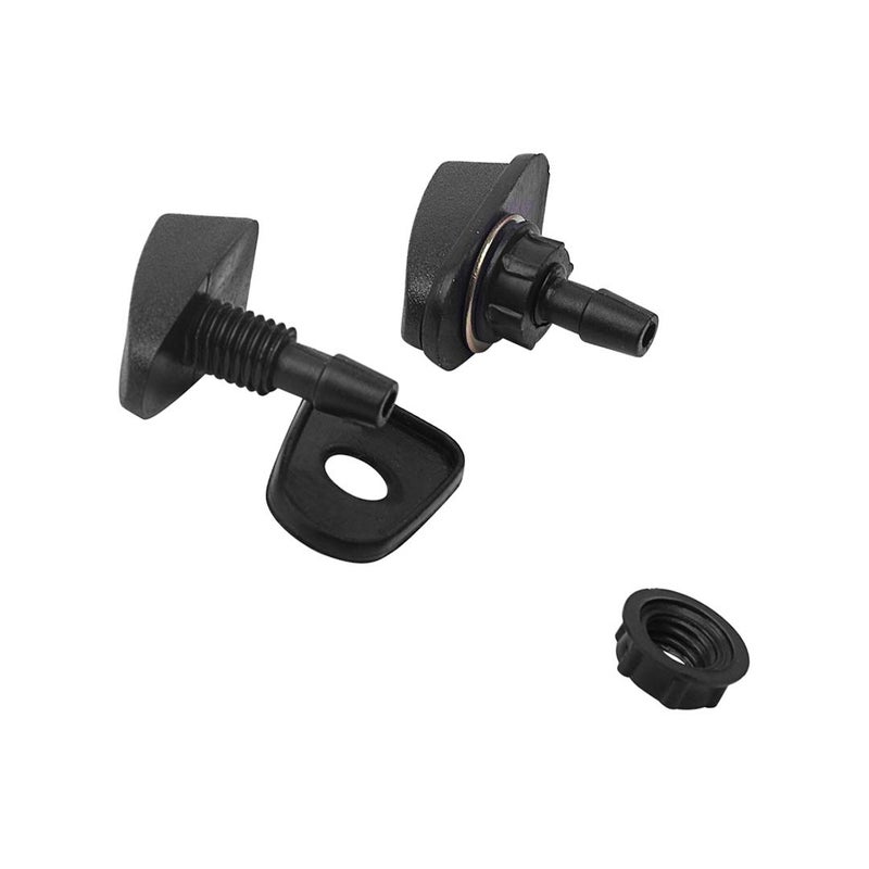 AMFRNE 55156728AB, Perfect Replacement Windshield washer nozzle for 1996-25 Jeep Wrangler, 2002-23 Dodge RAM 1500 2500 3500 Truck Automotive Hood Single Hole Windshield Wiper Washer Nozzle Spray, Pack of 2 - Image 3